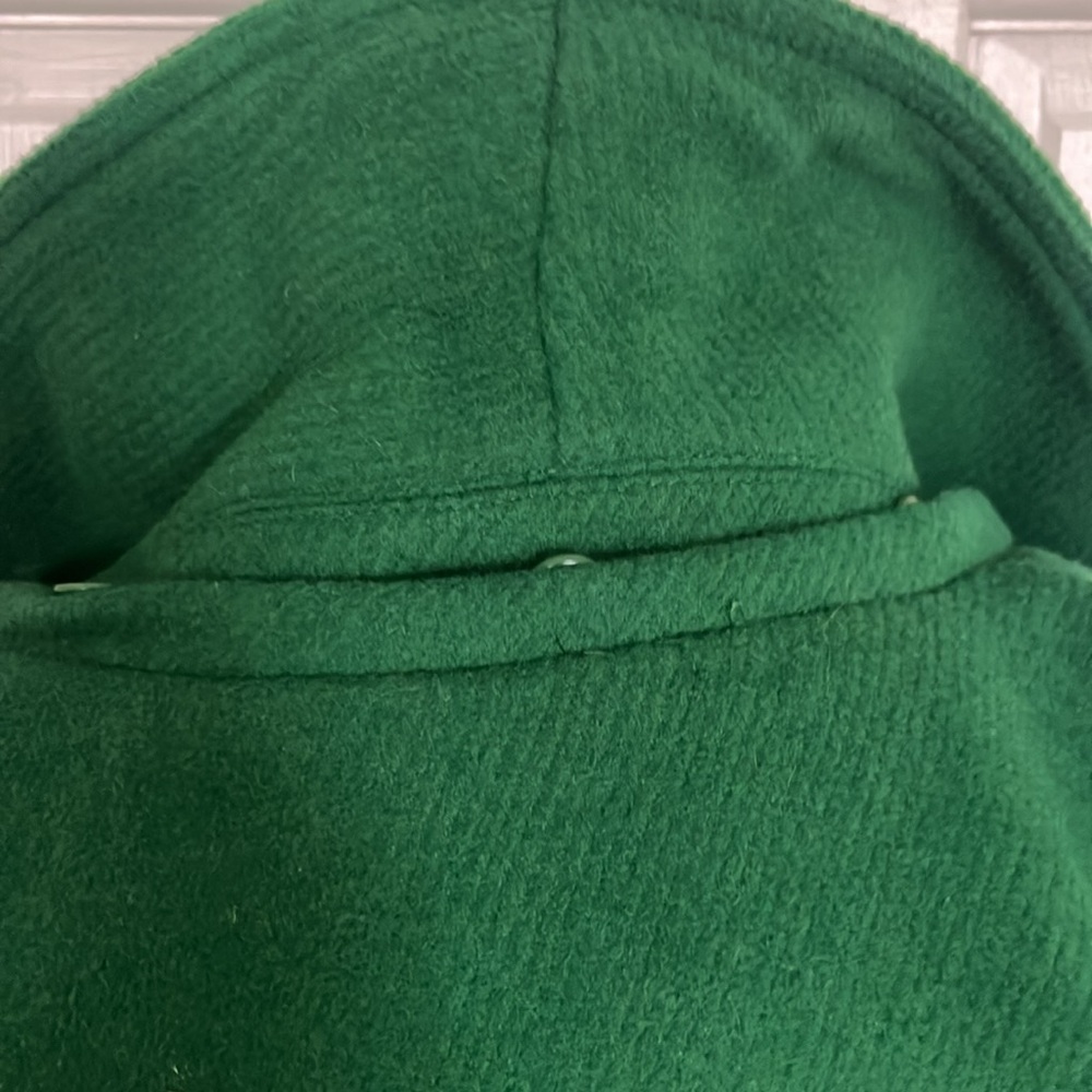 Talbots emerald green wool toggle coat - Picture 6 of 10
